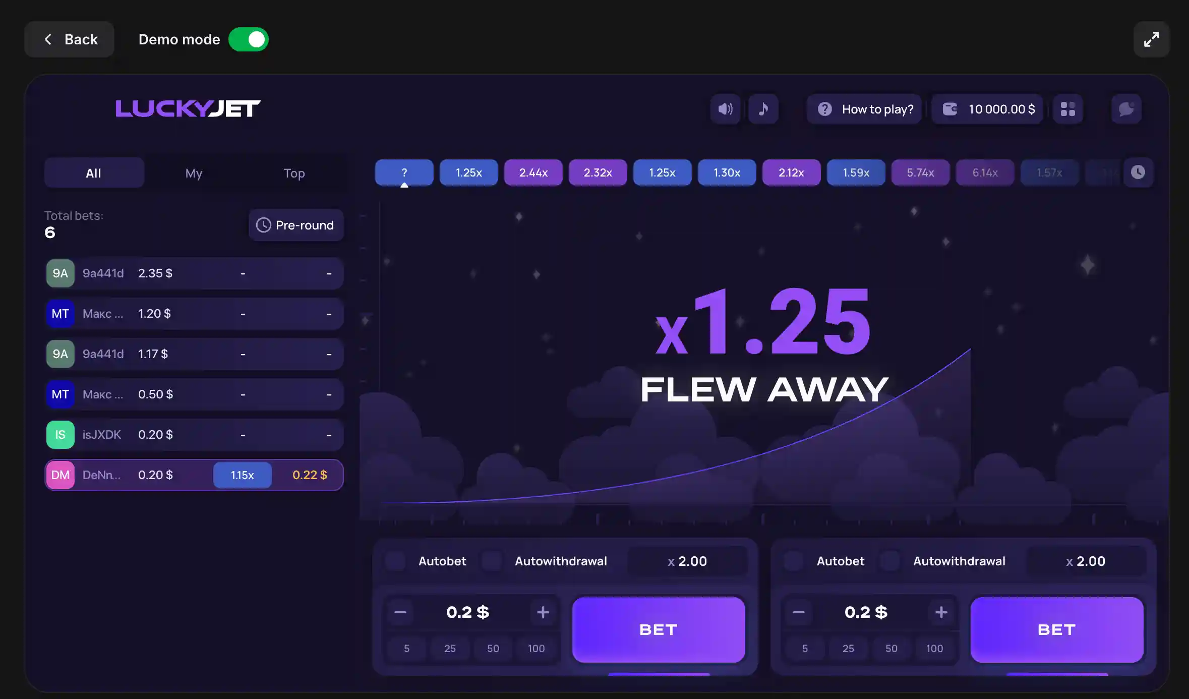 Vegas Hero online casino interfejs mobilny